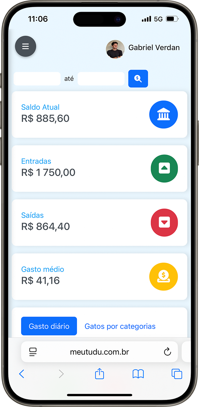 Tela do WhatsApp no celular